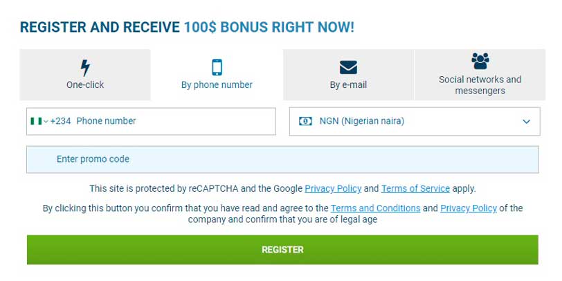 1x registration with mobile phone